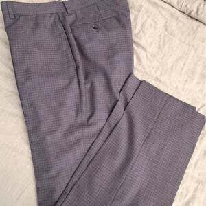 Lauren Ralph Lauren Grey Patterned Dress Pants